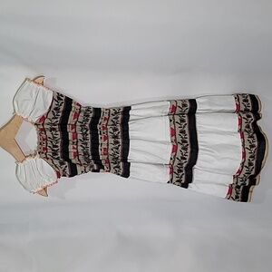 5/$30 NWOT Elastic Stretch Cotton Printed Long Dress